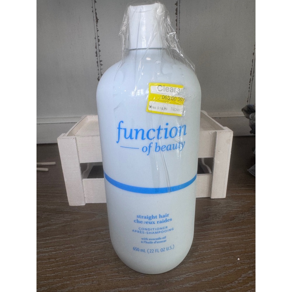 Function of Beauty Straight Hair Conditioner with Avocado Oil 22 fl oz 650 mL